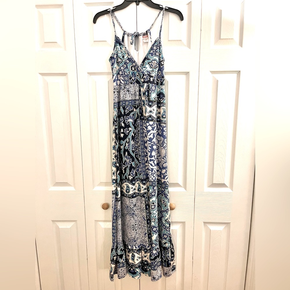 Mossimo maxi dress blue NWOT XS